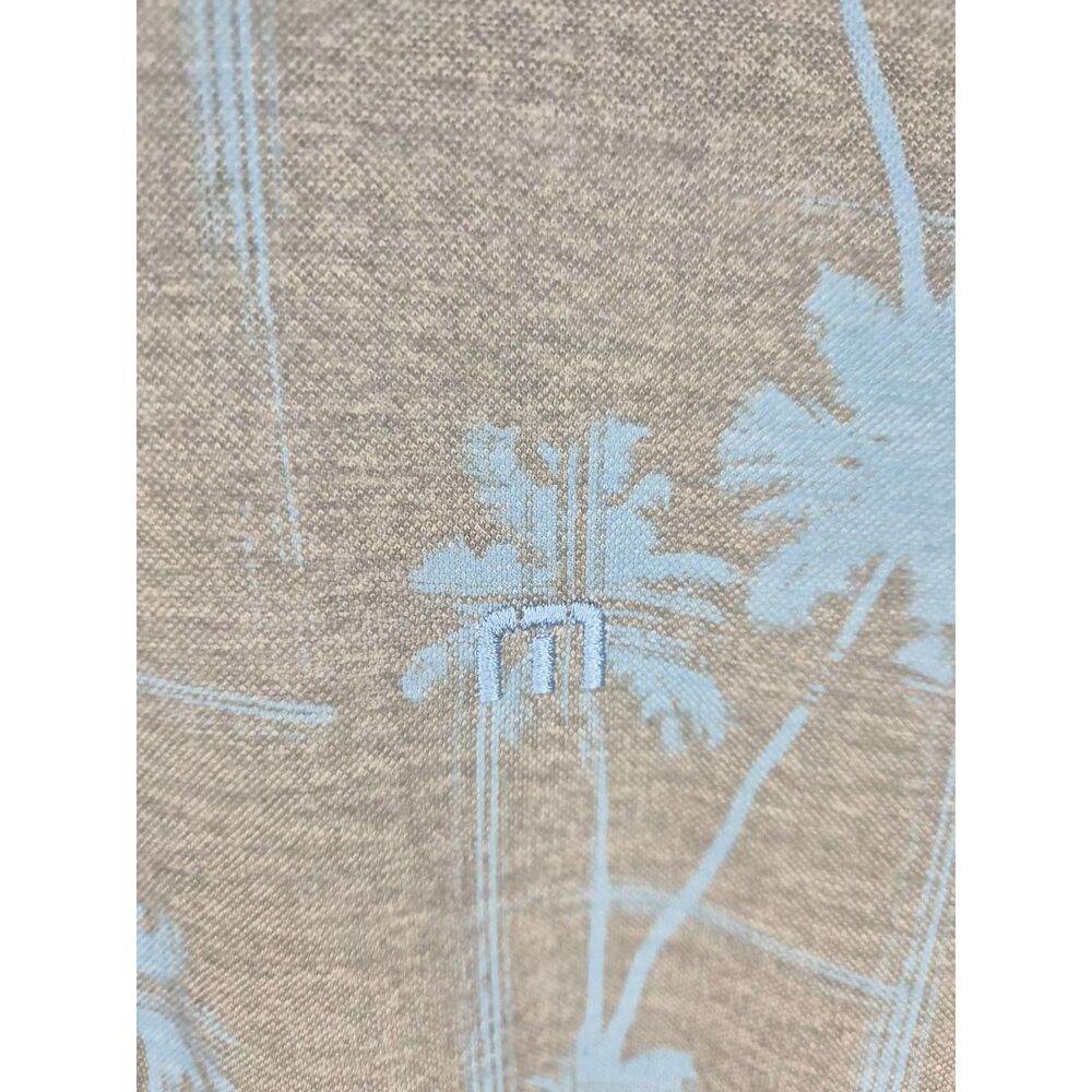 Travis Mathew Mens Polo Shirt Golf Tropical Palm Tree Stretch Performance Small - Picture 8 of 10